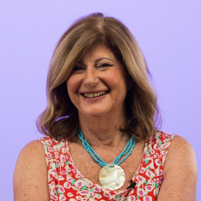 Tina Pemberton smiles at the camera